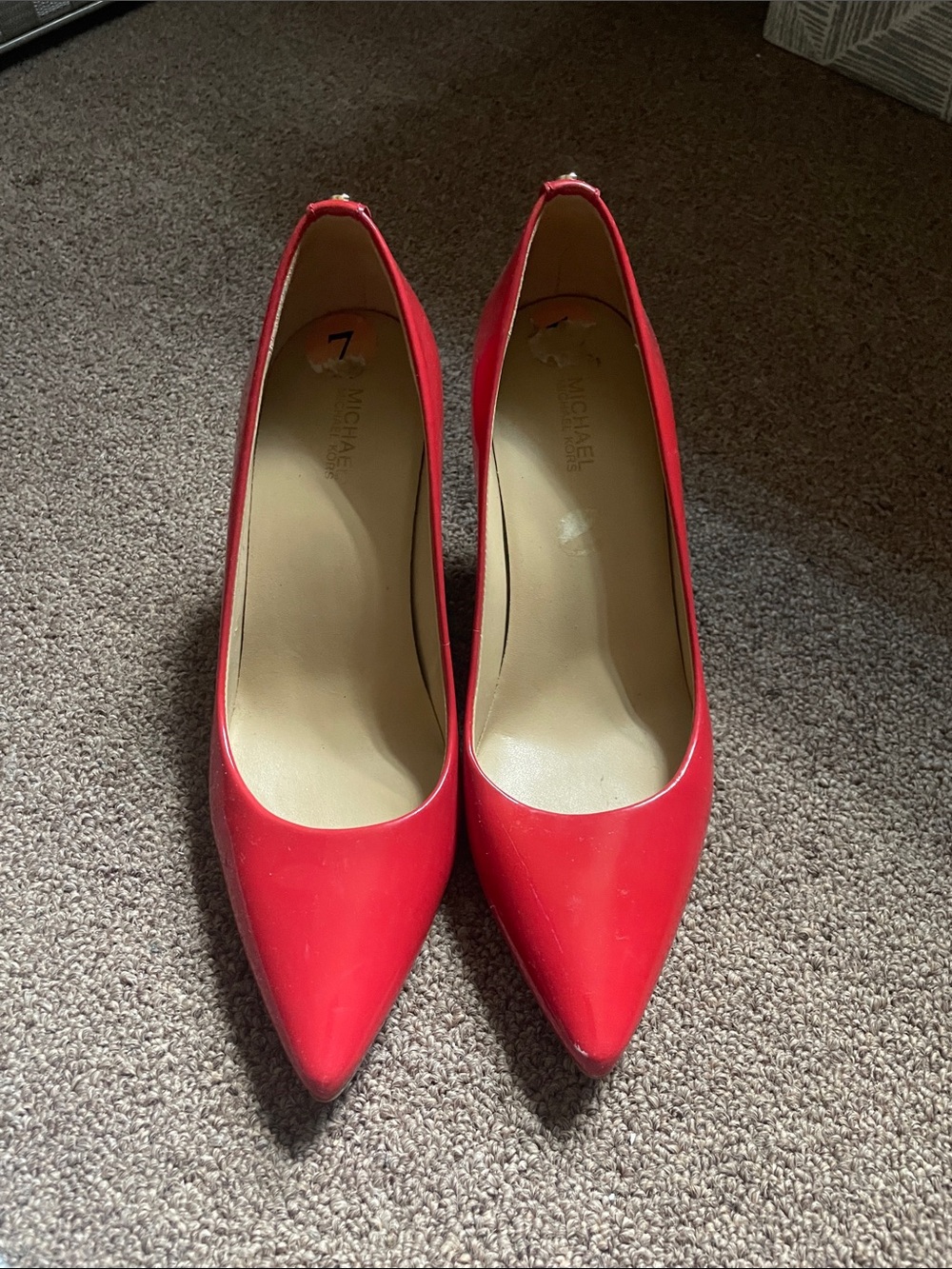 Michael Kors Bright Red Pointed Toe Pumps